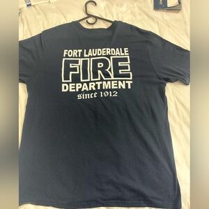 Fort Lauderdale Fire Rescue EST 1912 Navy Men’s size L New T Shirt